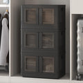 FLEXIMOUNTS 110 QT Stackable Storage Bins With Lids - Foldable Cube
