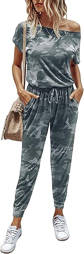 PRETTYGARDEN Women's Loose Solid Off Shoulder Jumpsuit Review