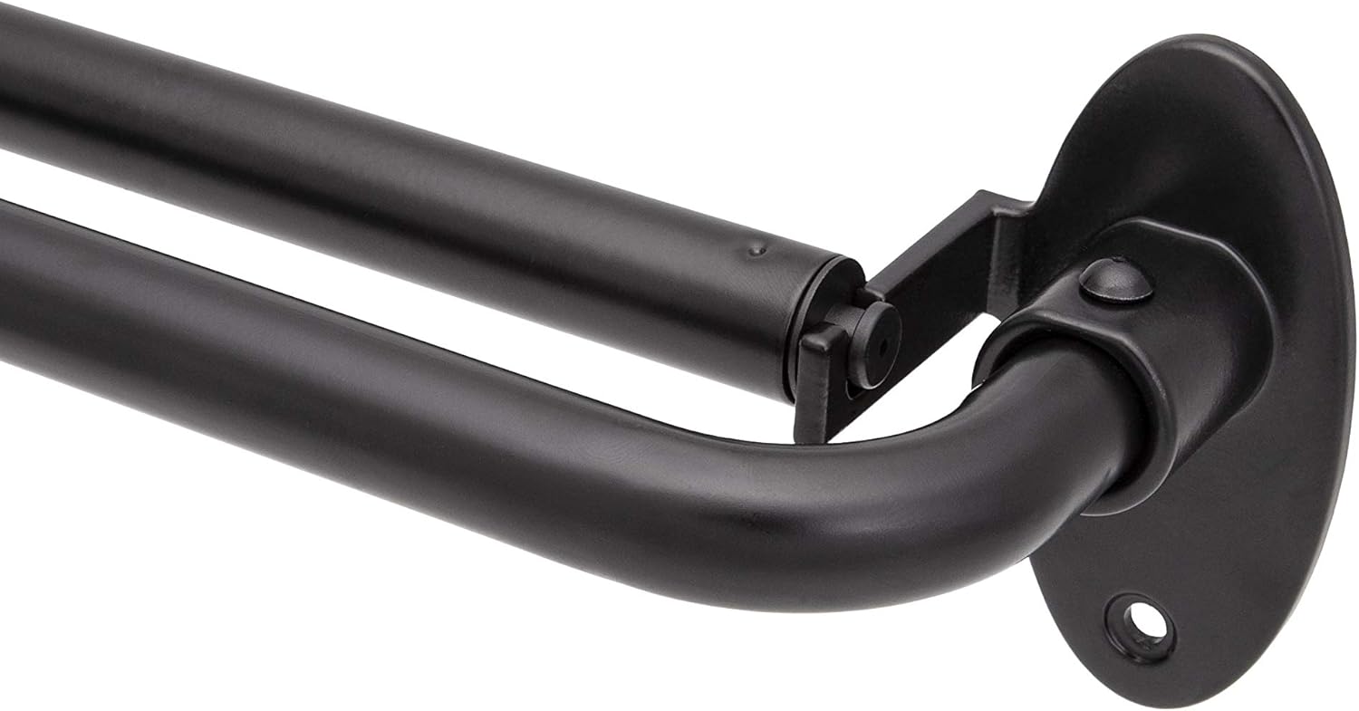 Eclipse Black Out Adjustable Curtain Rod - 28-48 Inch
