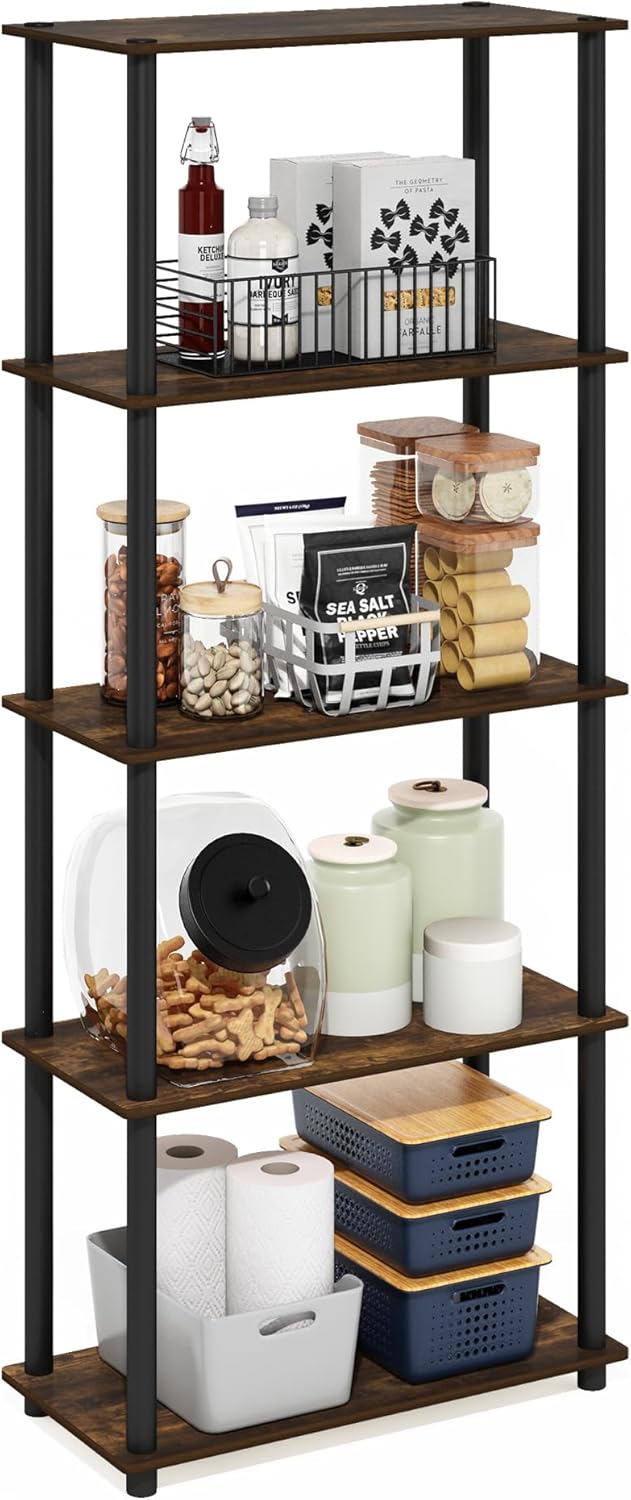Furinno Turn-N-Tube 5-Tier Multipurpose Shelf Display Rack Review