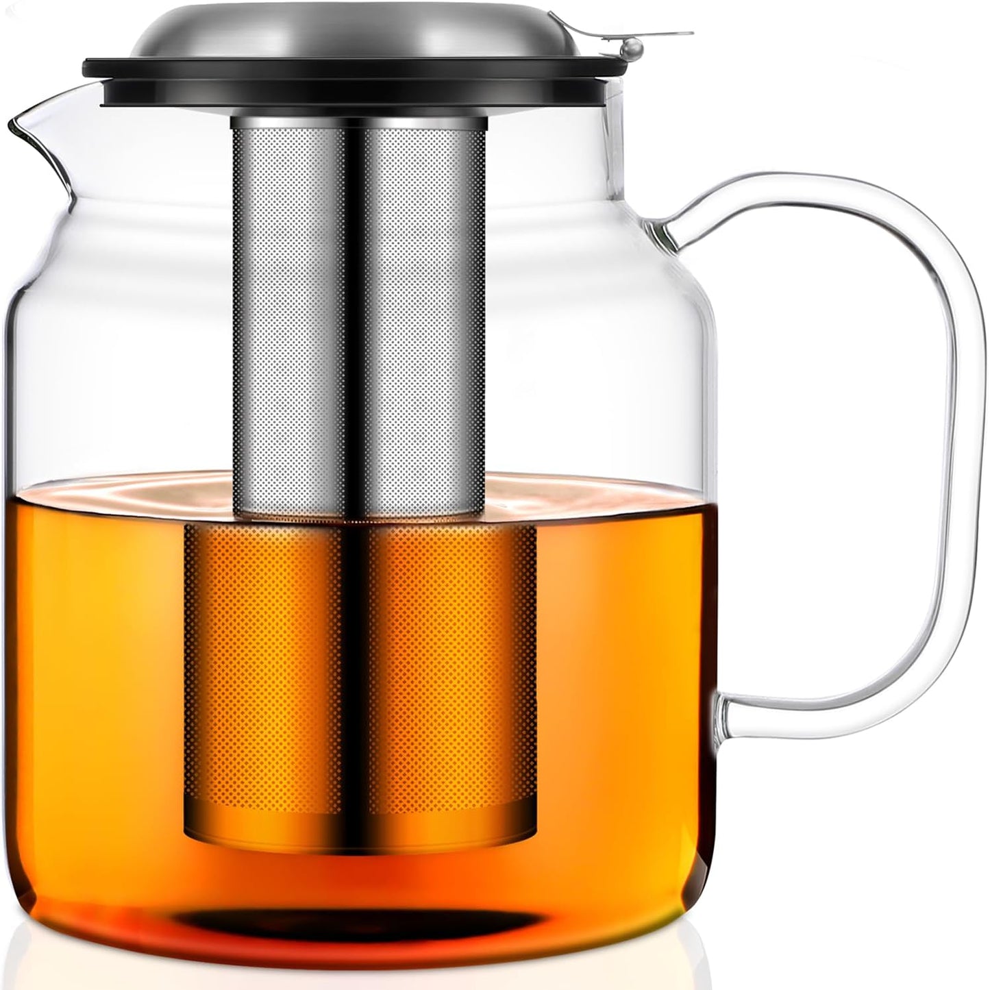 Aquach 68oz Glass Teapot with Removable Infuser for Tea Lovers