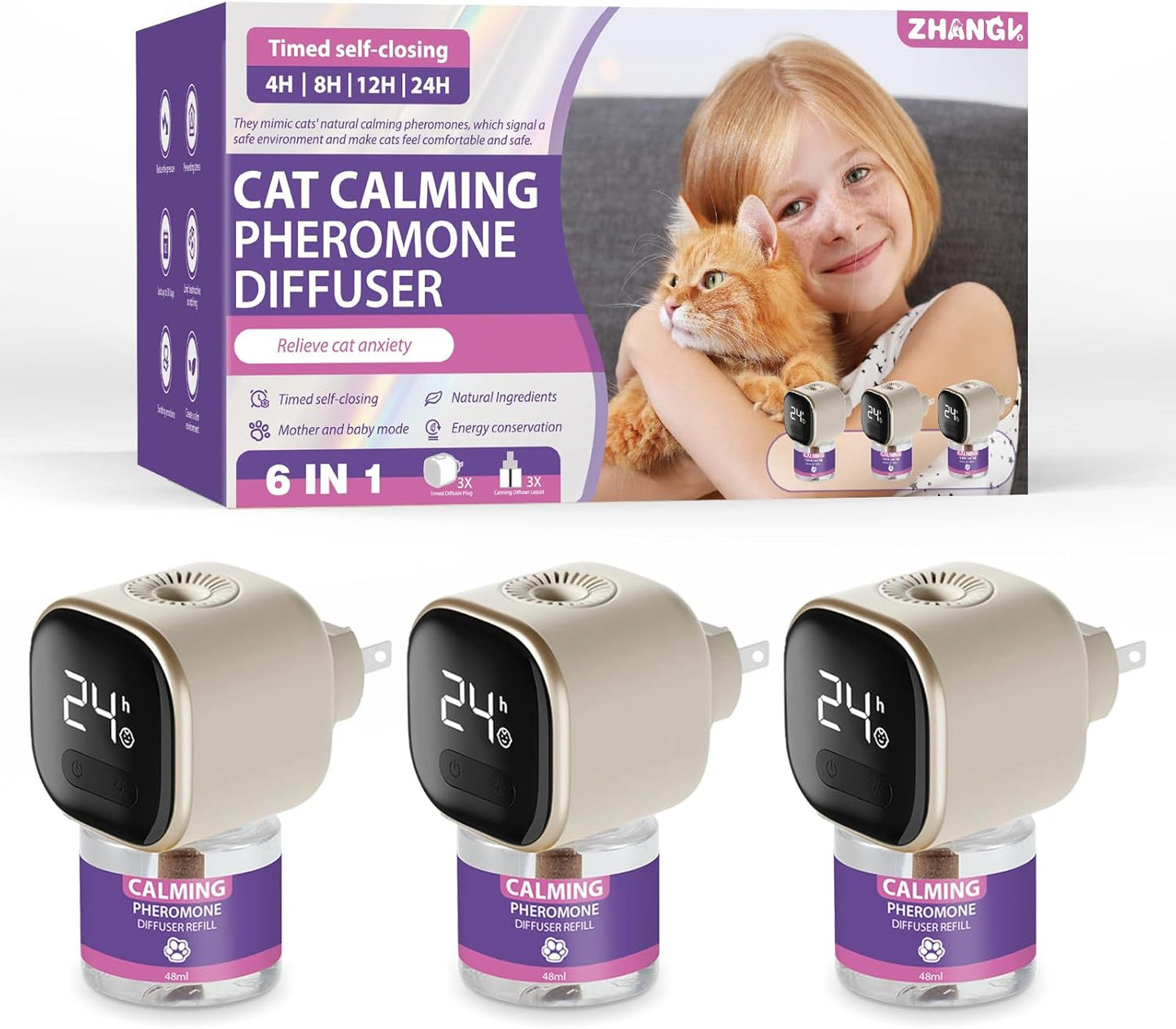 Multi Cat Calming Diffuser for Stress Relief and Anxiety