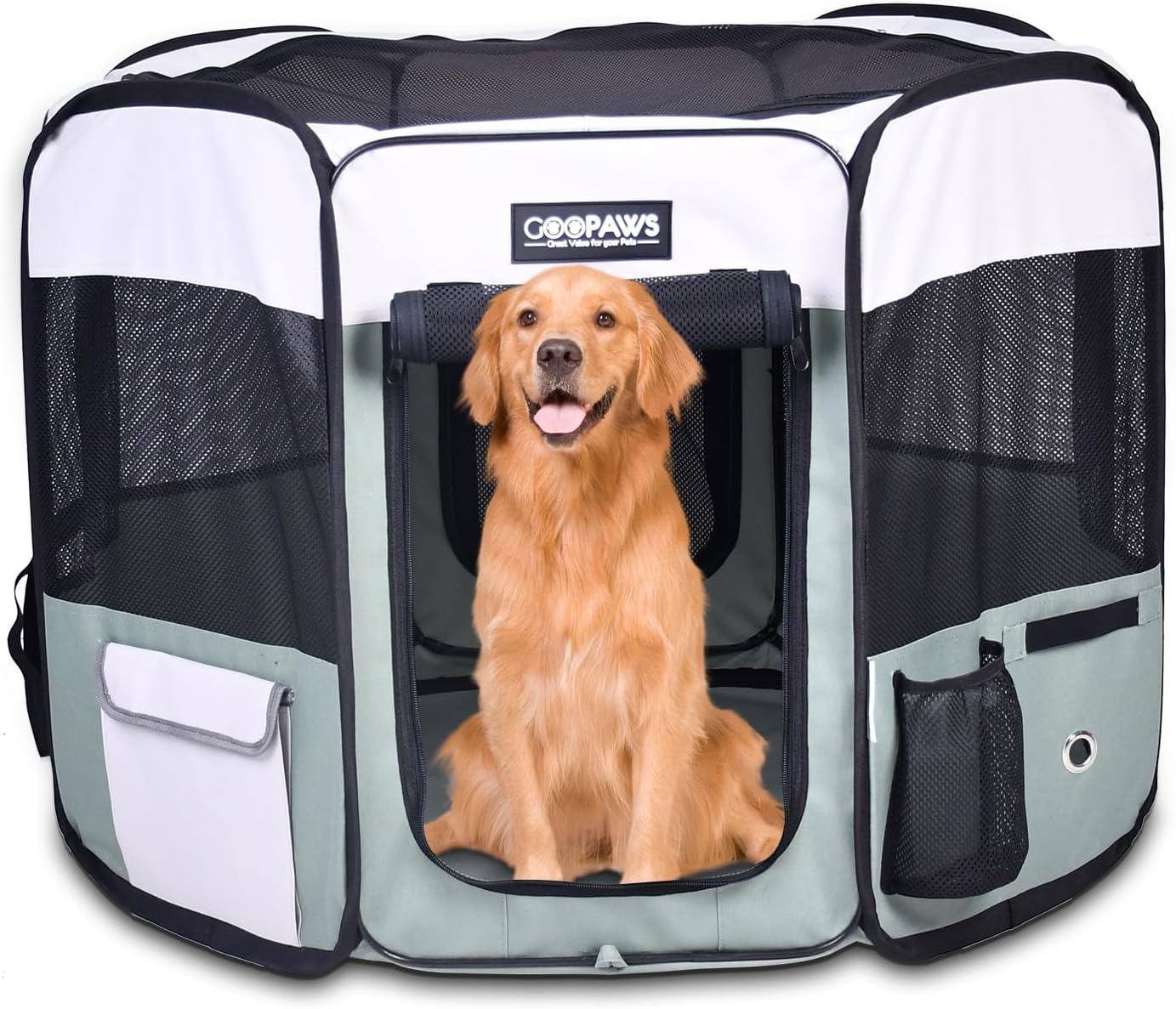 JESPET 61 in Portable Soft Dog Exercise Pen for Pets