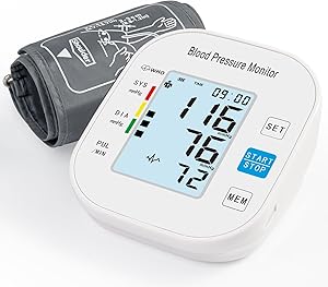 Blood Pressure Monitors for Home Use with Backlit Display