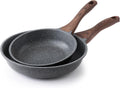 Nonstick Frying Pan Skillets 2-Pan Set - Swiss Granite Coating