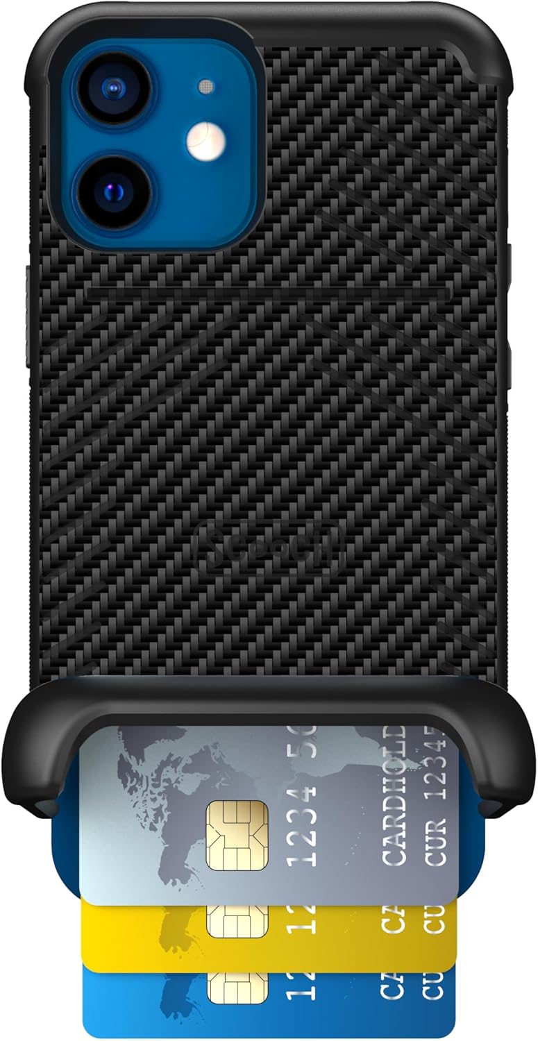 Scooch iPhone 12 Mini Case with Card Holder and Kickstand