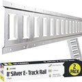E Track Tie Down Rail Kit 8ft (2 Pack) - Heavy Duty Galvanized Steel