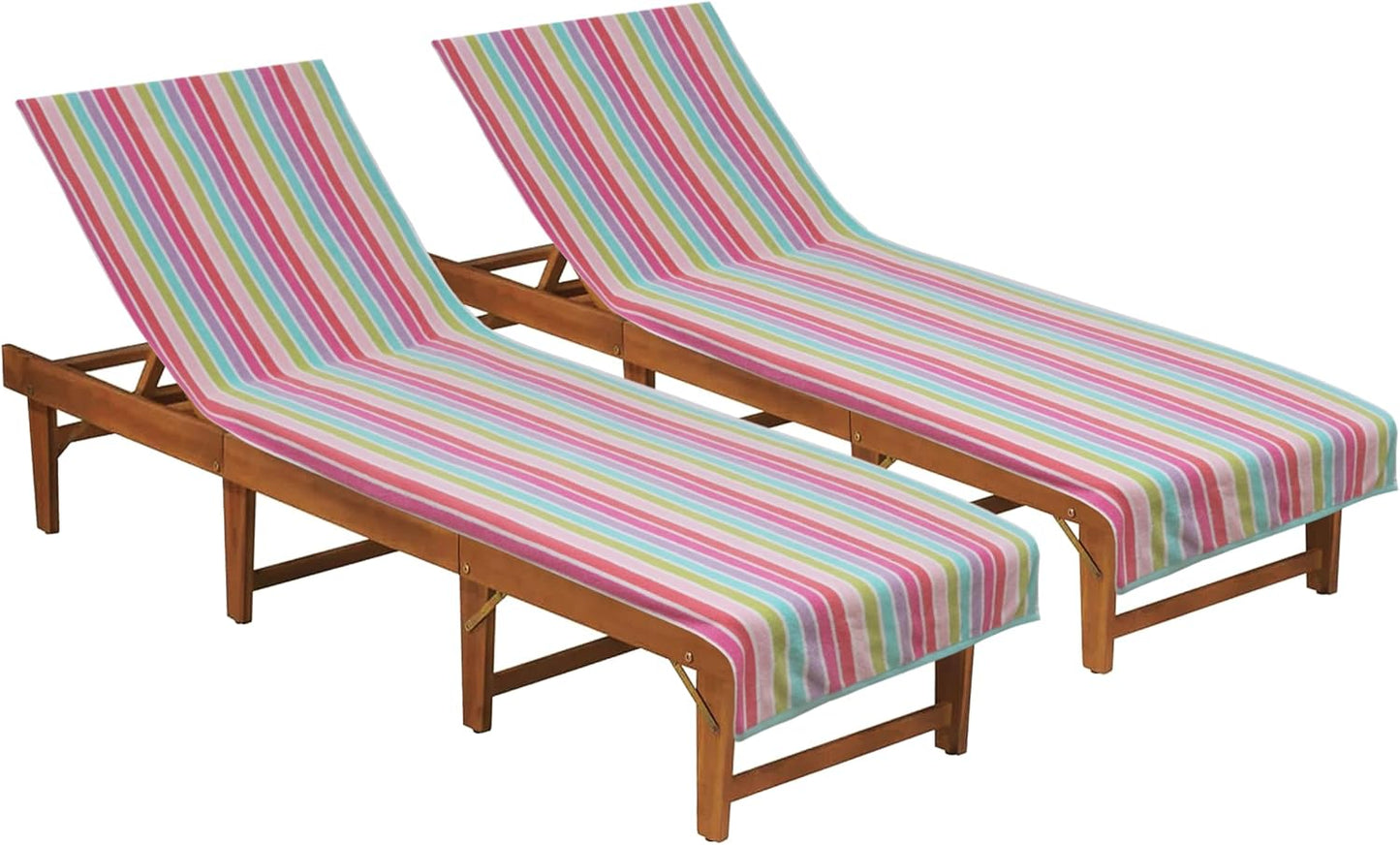 COTTON CRAFT Pool Lounge Chair Cover - Soft Cotton Towel Set