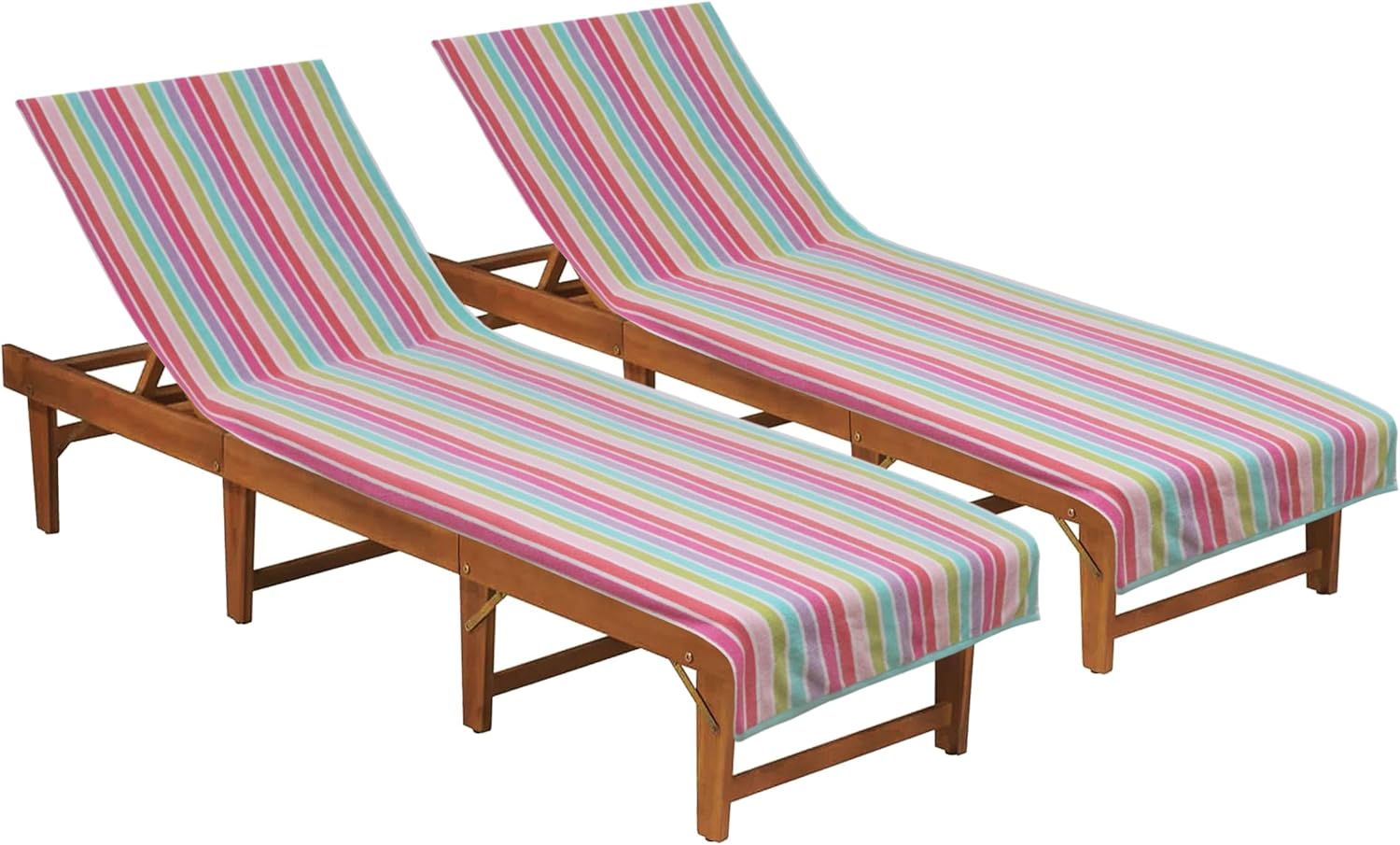 COTTON CRAFT Pool Lounge Chair Cover - Soft Cotton Towel Set