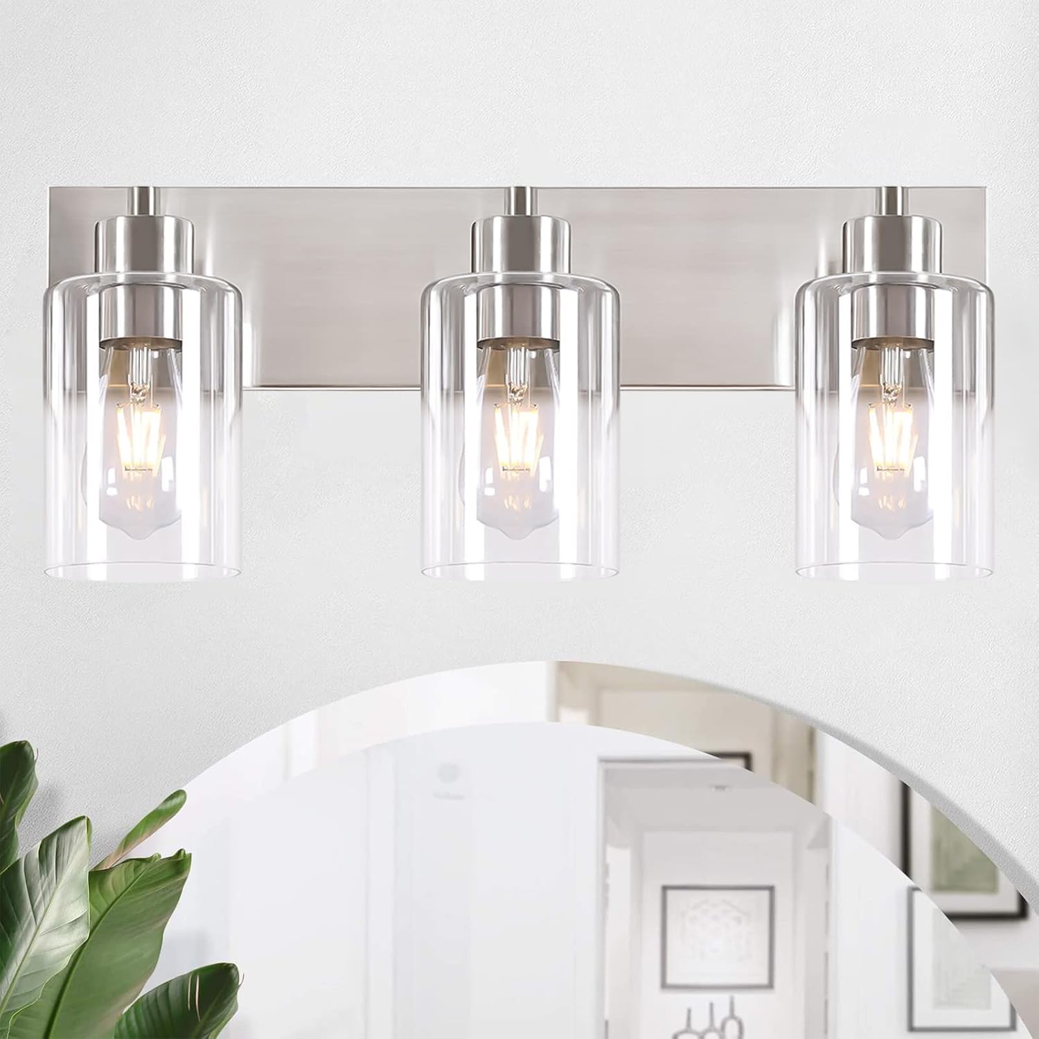 3-Light Bathroom Vanity Light Fixtures for Modern Home Decor