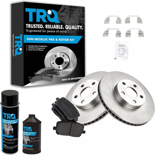 TRQ Front Brake Pad & Rotor Kit for Pontiac Vibe & Corolla