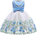 NSSMWTTC Flower Girls Wedding Embroidery Dresses for Toddlers