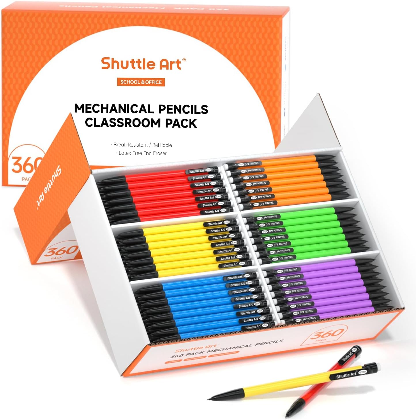 Shuttle Art 360 Pack Mechanical Pencils for School and Office
