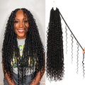 Goddess Faux Locs Crochet Hair 24in - Soft Boho Locs (8 Pack)