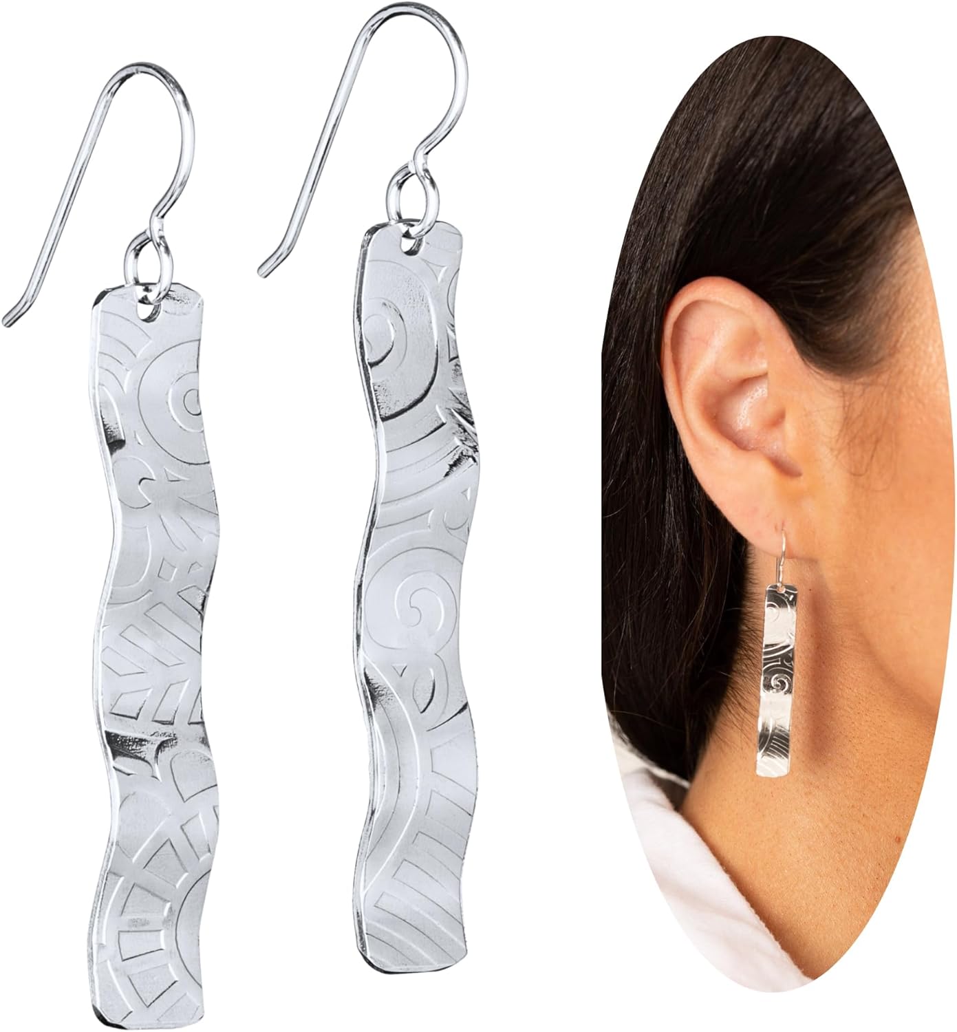 Handcrafted 2 Inch Long Dangle Earrings for Women - Lightweight Style