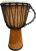 Djembe Beginner Plain 20in tall, 8.5-9.5in head - Easy Play