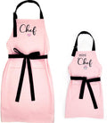 Aprons Mother Daughter Chef Kitchen Adult and Kid Matching Set - Cozy