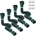 Flexible Gutter Downspout Extensions 4 Pack - Extends 21 to 67 in