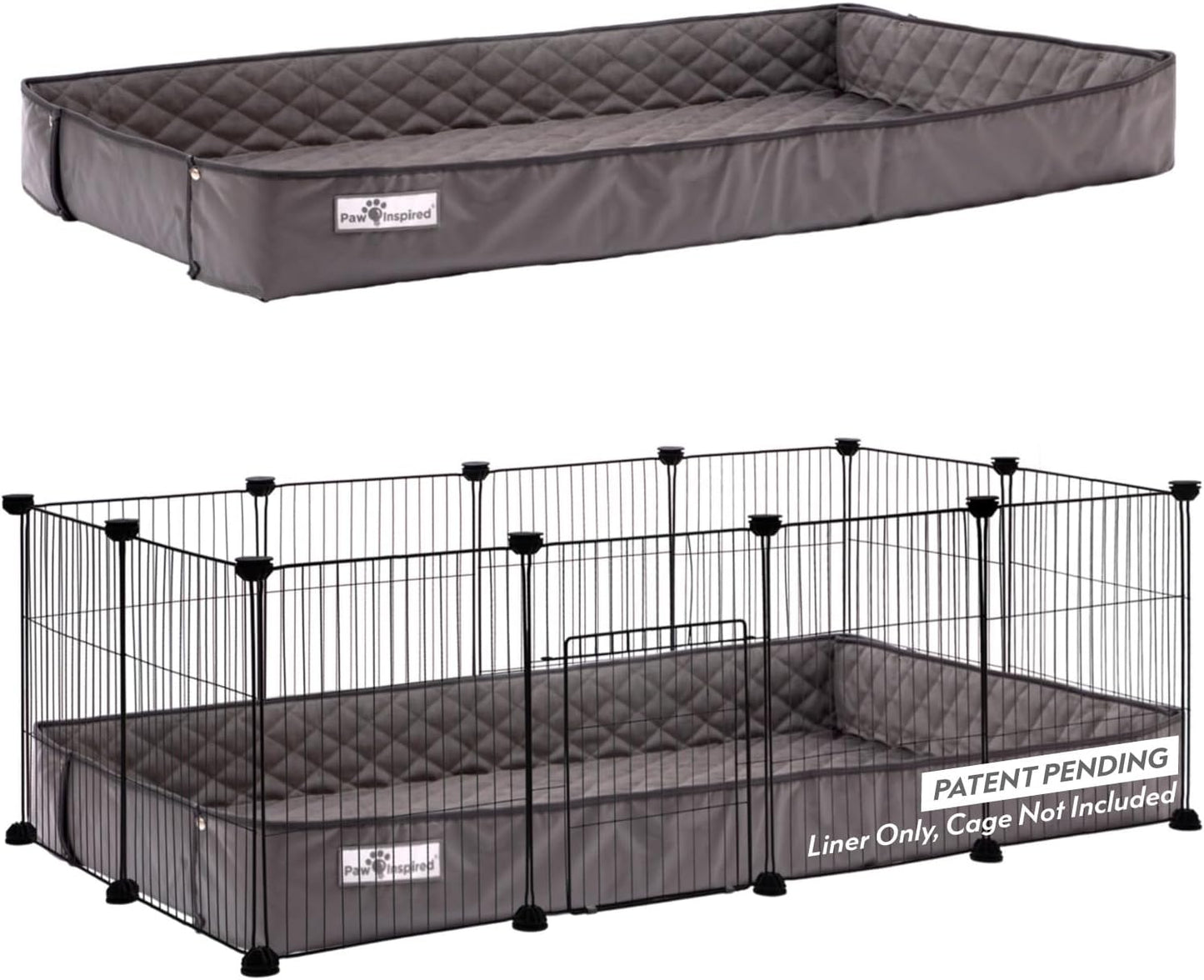 Paw Inspired Critter Box Washable Guinea Pig Cage Liners