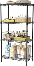 4 Tier Adjustable Storage Shelves - Heavy Duty Wire Utility Rack