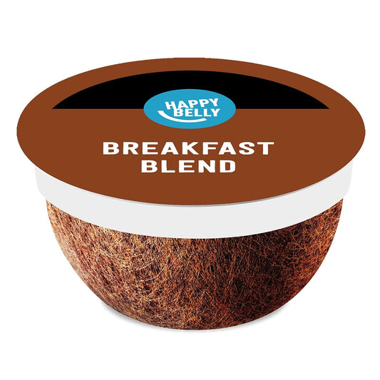 Happy Belly Breakfast Blend Compostable Coffee Pods, 96 Count