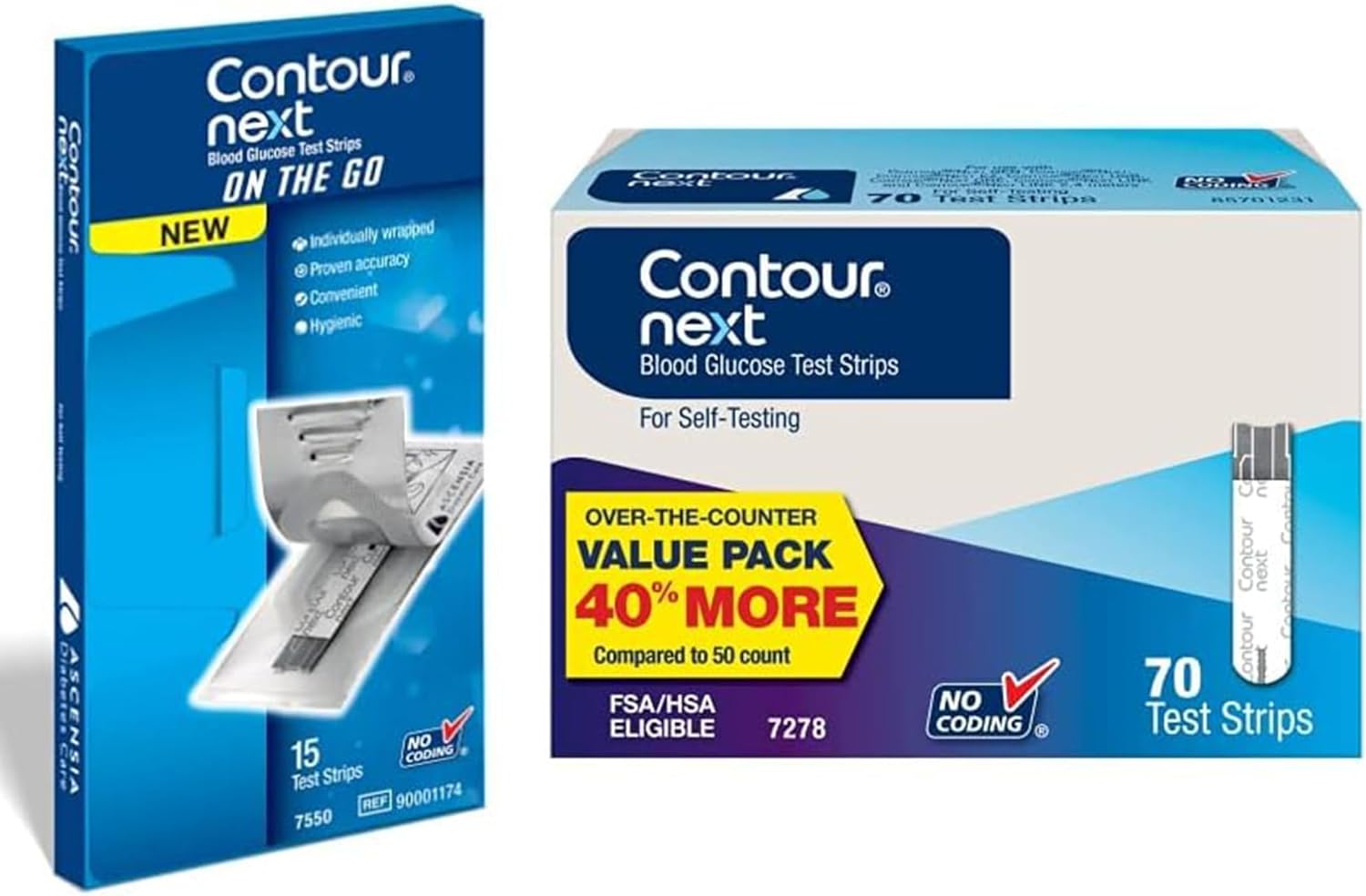 Contour Next Blood Glucose Test Strips for Accurate Testing