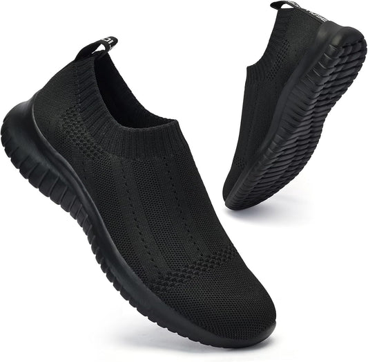 Breathable Slip On Sneakers for Women - Lightweight Casual Shoes