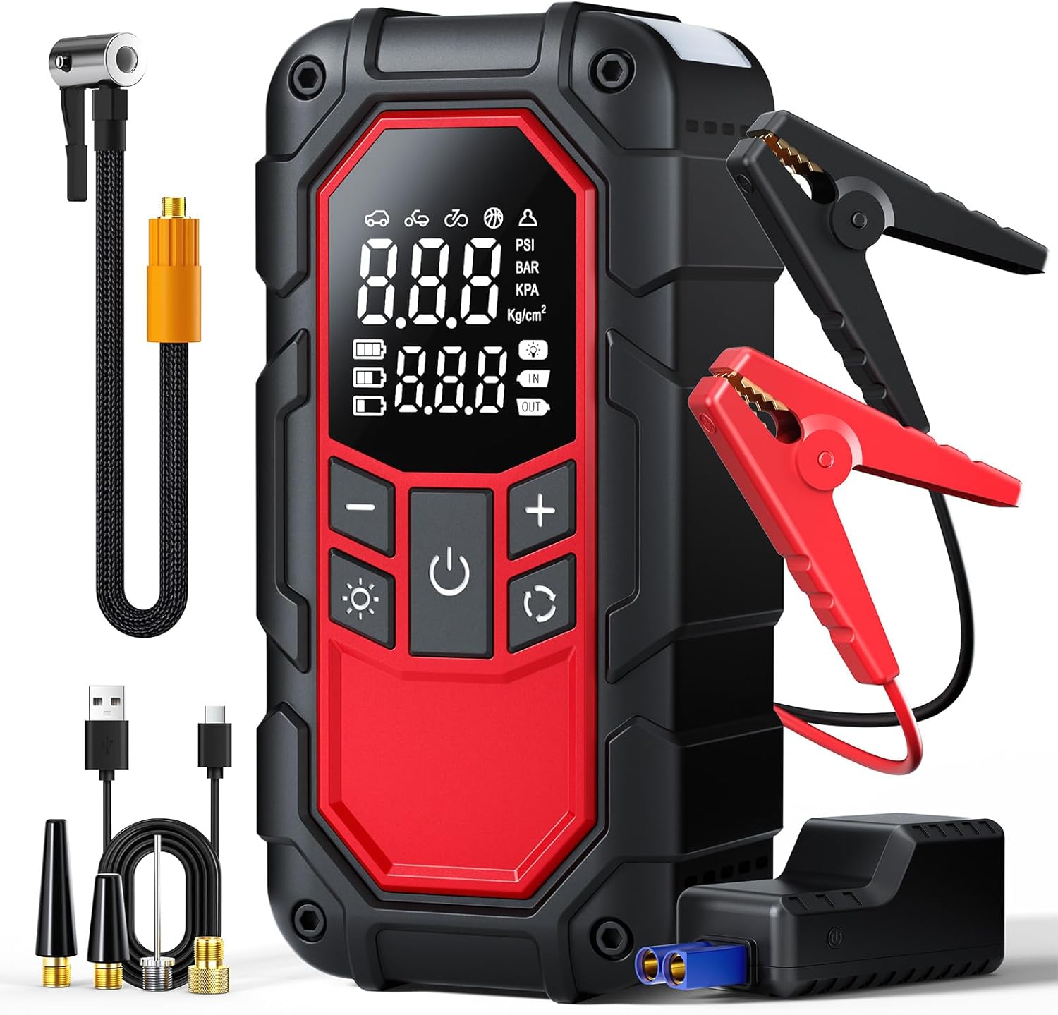 3000A Jump Starter & Air Compressor Combo