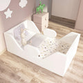 Toddler Bed Standard Crib Size Toddler Flood Bed - Soft Safety Rails