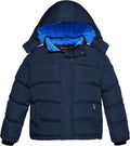 Boy's Fleece Winter Coat Waterproof Puffer Jacket - Warm Hooded Coat