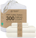 Threadmill Cotton Full Size Sheet Set - 100% Sateen Cotton, Deep