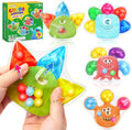 Color Sorting Sensory Toys for Toddlers - 4 Pack Fine Motor Game
