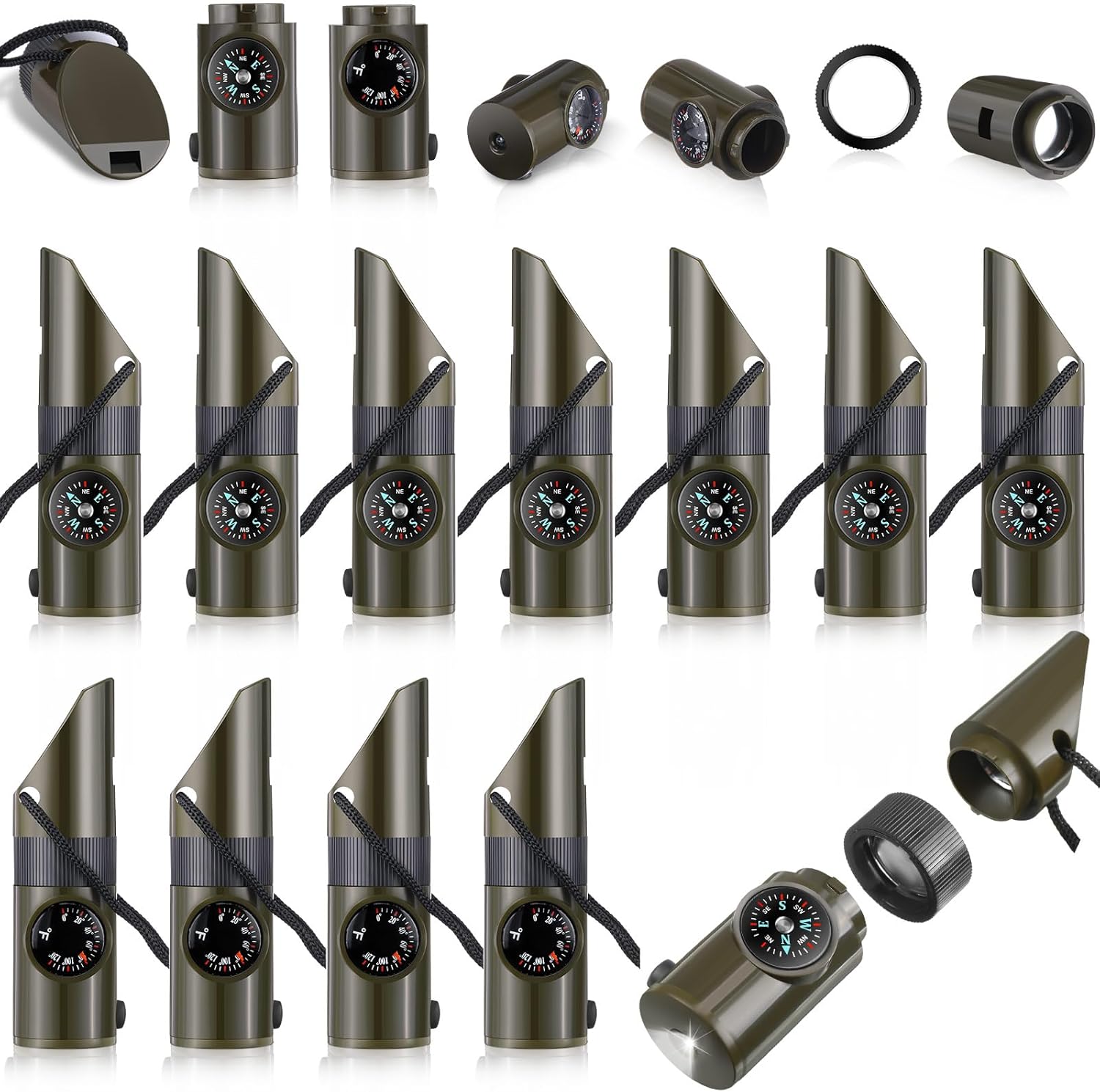 Survival Whistle Kit: 7-in-1 Loud Emergency Tools