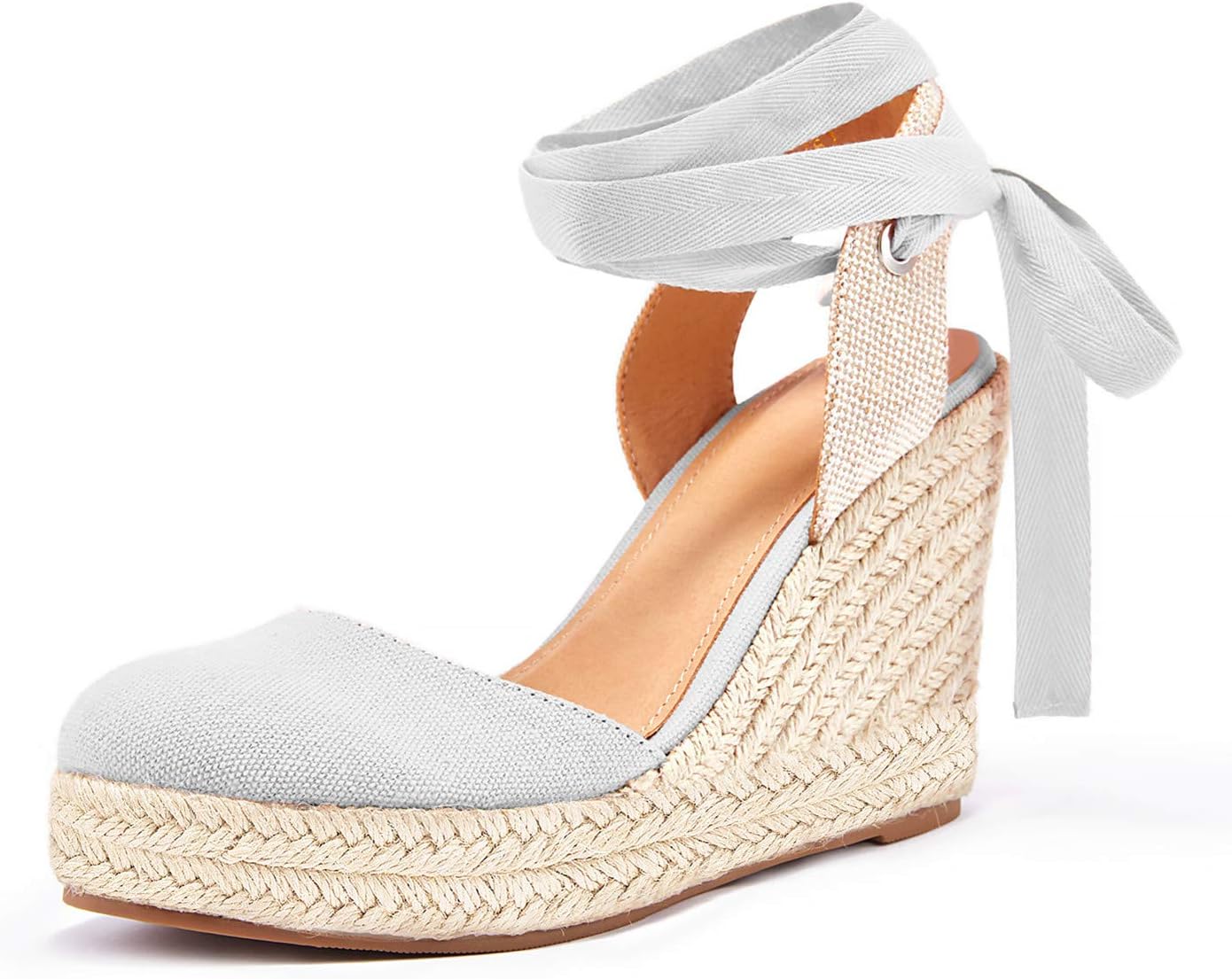 FISACE Womens Summer Espadrille Heel Platform Wedge Sandals