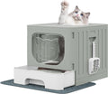 YITAHOME Large Enclosed Cat Litter Box for Easy Cleaning