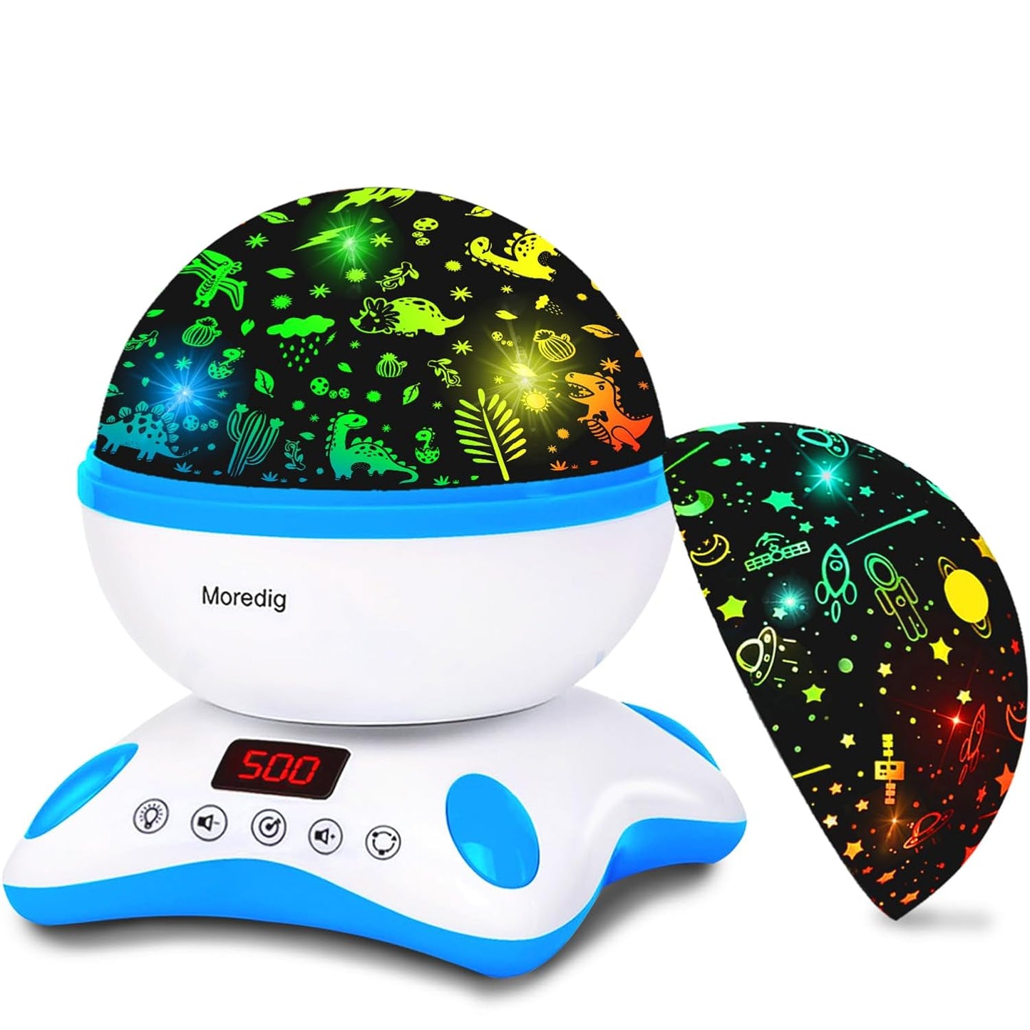 Dinosaur Night Light Projector for Kids with Color Changing Fun