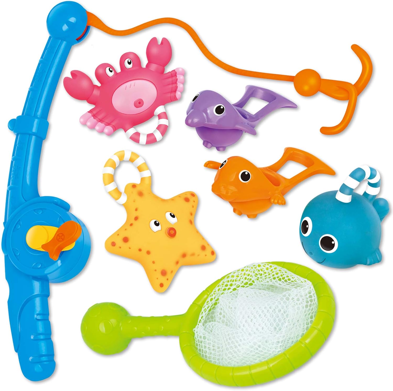 8 Pack Bath Toy Set for Fun Bathtime!