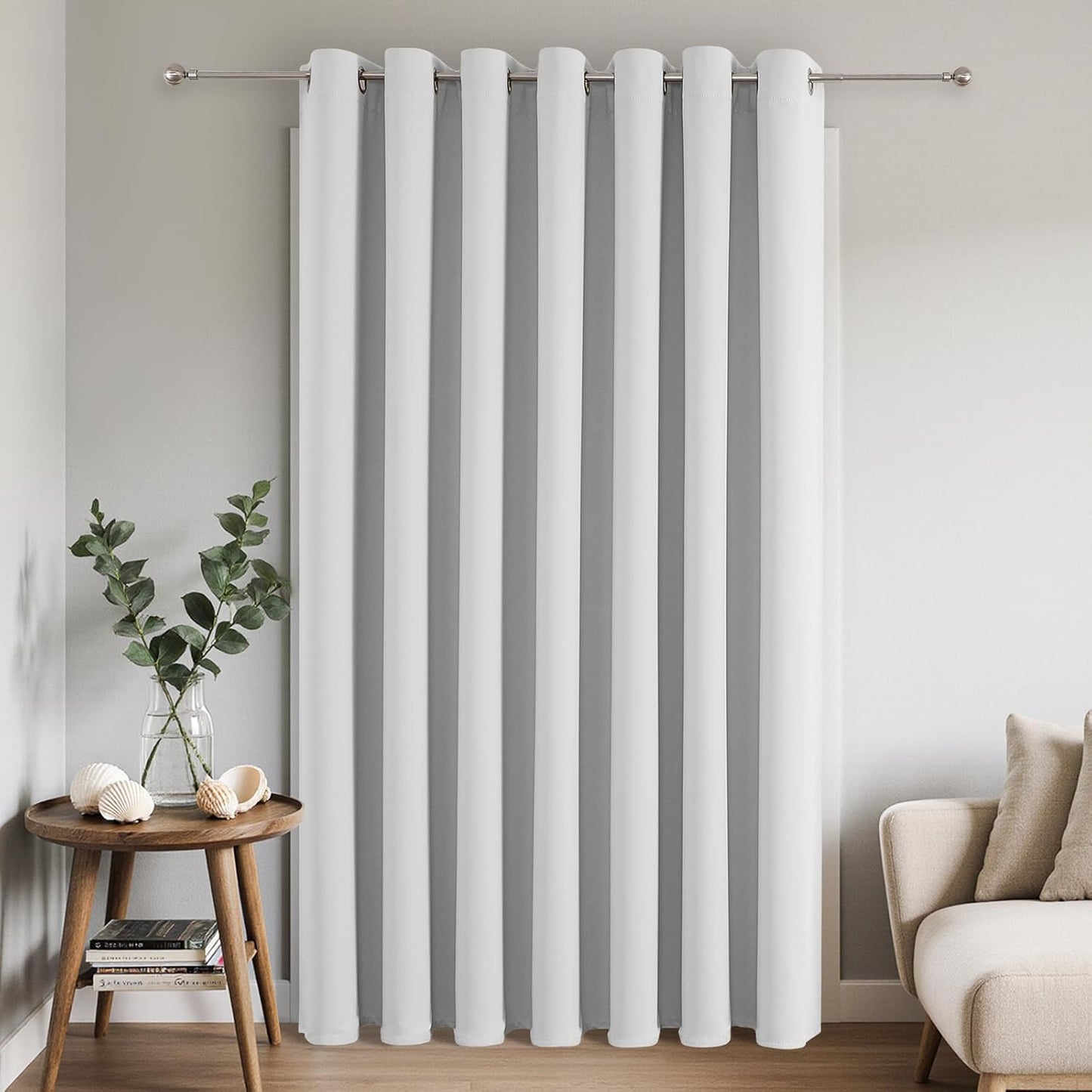 Joydeco Blackout Patio Sliding Door Curtains for Privacy & Style