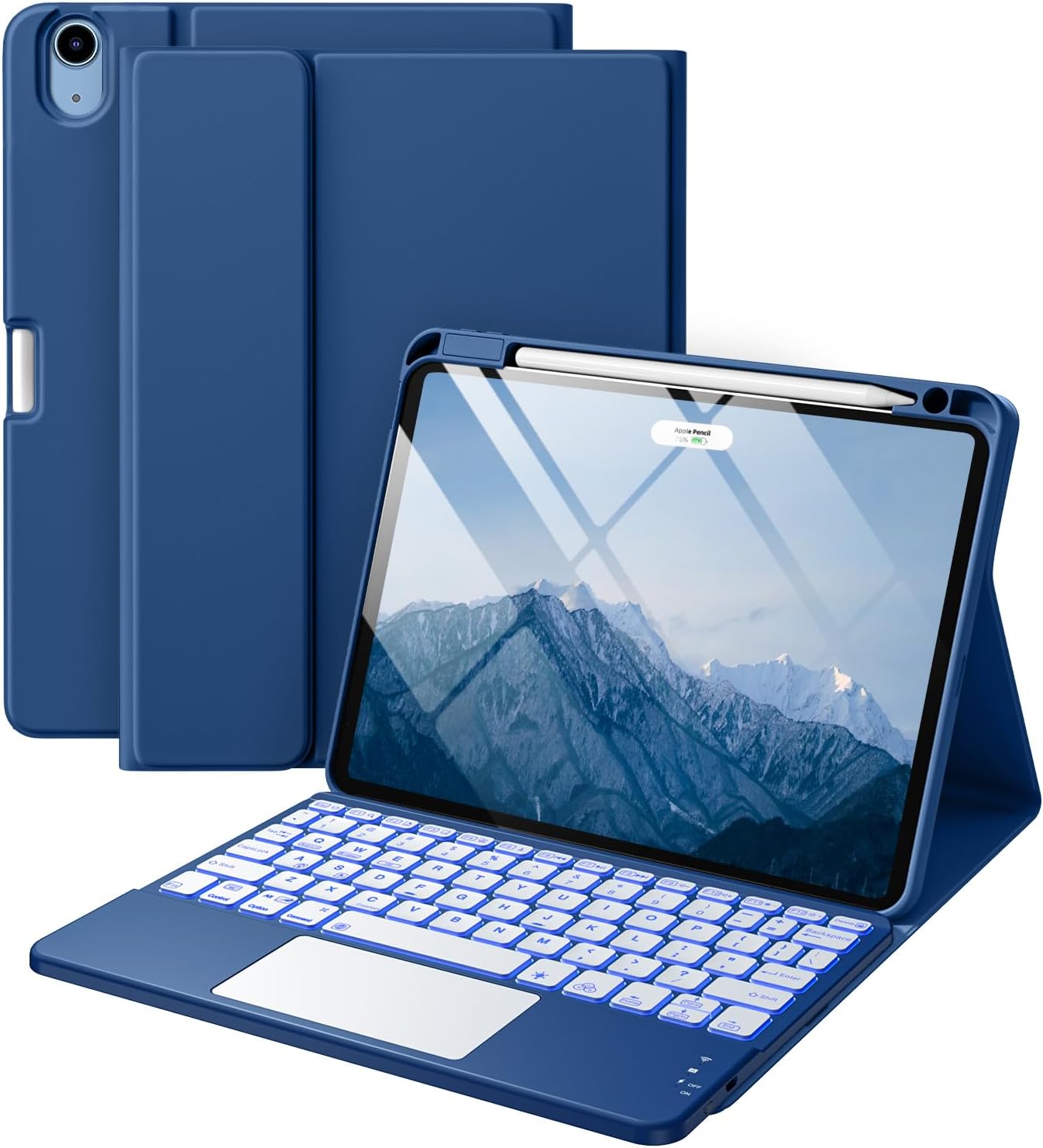Harvopu iPad Air 11 Inch Case with Keyboard and Trackpad
