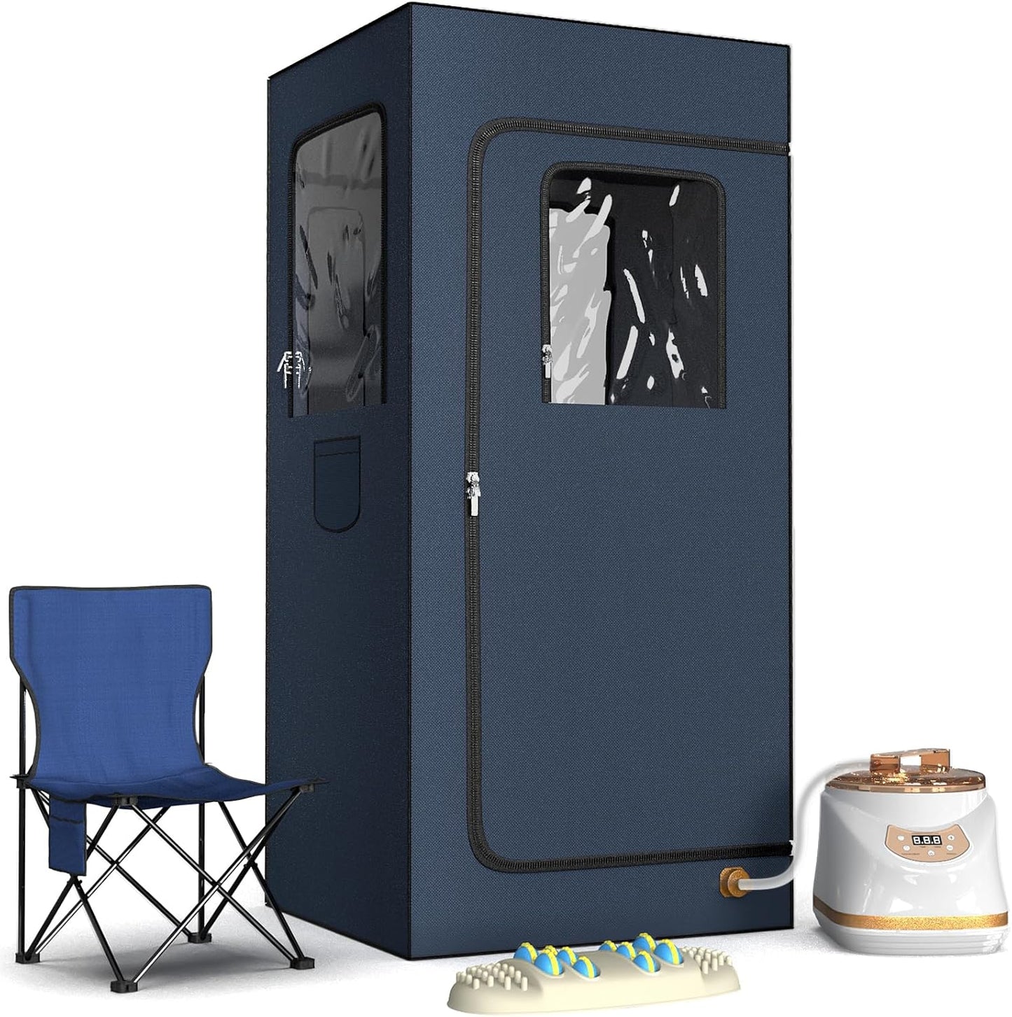 Portable Full Size Home Steam Sauna Kit with Remote Control