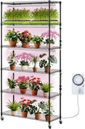 Plant Stand with Grow Light 6-Tier Plant Shelf - Tall Indoor Rack