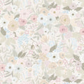 Peel and Stick Wallpaper Floral Boho Pink Watercolor Leaf Flowers