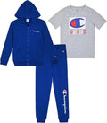 Champion Boys Sweatsuit Set for Kids 3 Piece Tracksuit (Style CXR2)