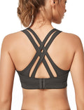 High Impact Sports Bra for Women Plus Size - Criss Cross Back Support