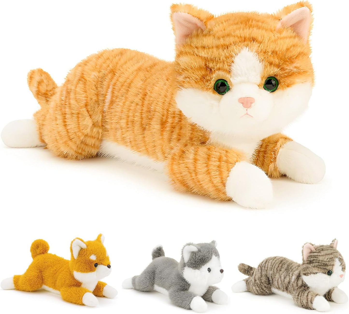 19 Inch Weighted Cat Stuffed Animal for Comfort and Joy