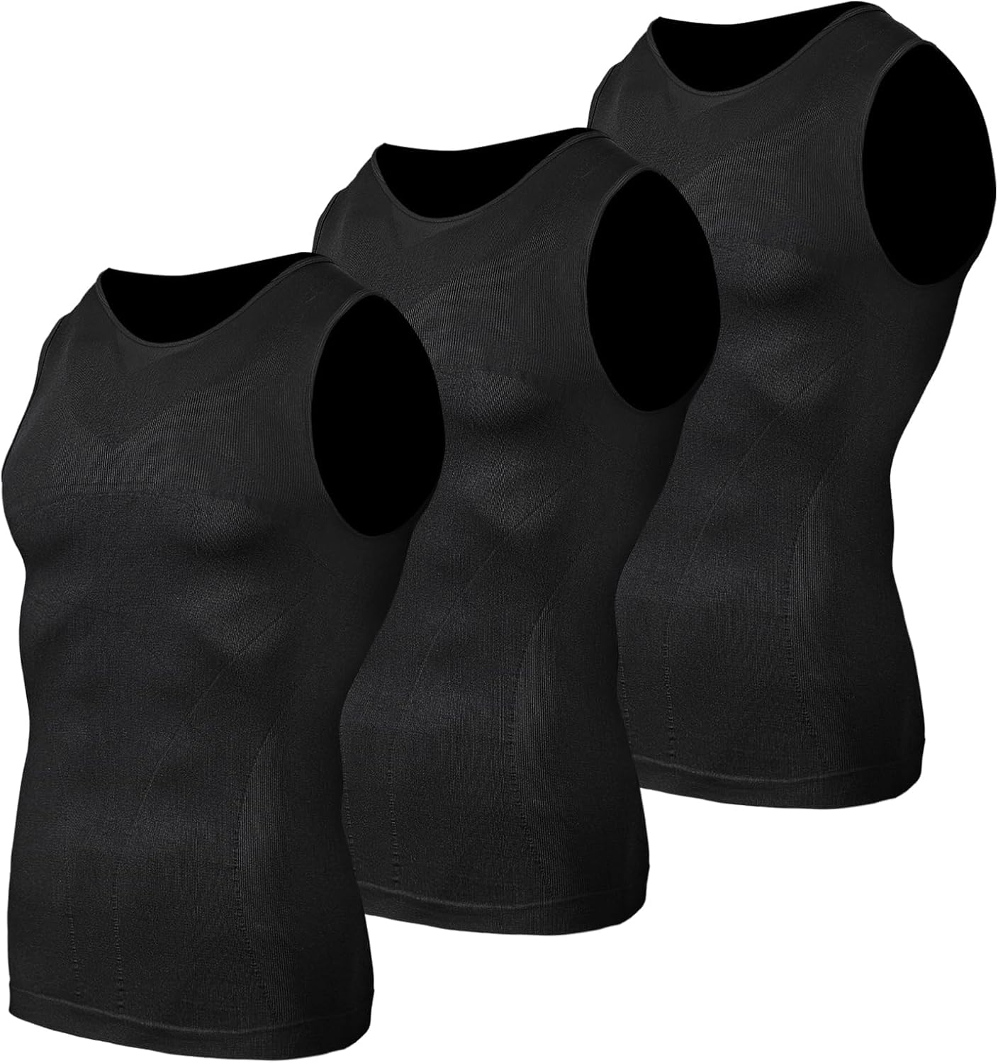 Odoland Compression Shirt for Men - Slimming Tummy Control Tank