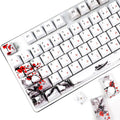 PBT Plum Blossom Keycaps 110 Set for Full Size Mechanical Keyboard