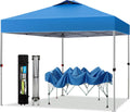 10ftx10ft Pop Up Canopy Tent - Blue 100 Sq. Ft Shade Shelter