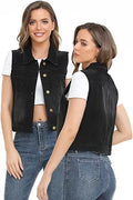 Xeoxarel Women's Denim Vest Sleeveless Jean Jacket (XS-XXL)
