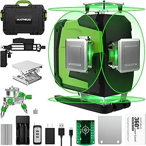 16 Line Laser Level with Remote Control and High Capacity Battery